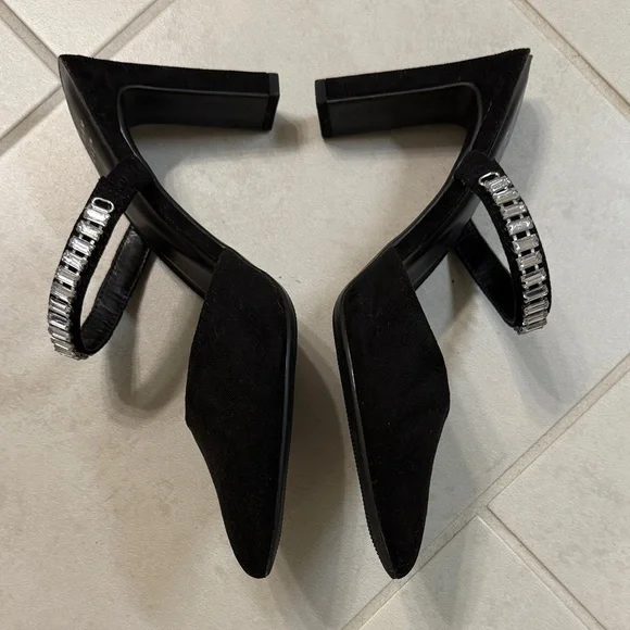 NWOT A New Day Black Heels with Sparkling Strap - Picture 7 of 7
